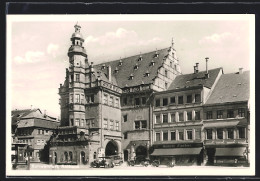 AK Schweinfurt, Markt Mit Rathaus Mit Geschäften  - Schweinfurt