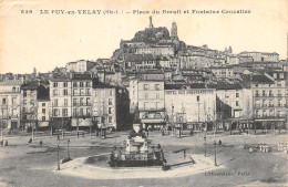 43-LE PUY EN VELAY-PLACE DU BREUIL-FONTAINE CROZATIER-N T6022-D/0293 - Le Puy En Velay