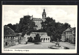 AK Sondershausen / Thüringen, Marktplatz U. Schloss  - Sondershausen