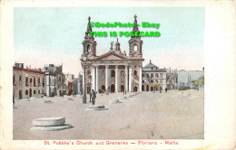 R425402 Malta. Floriana. St. Pubblio Church And Granaries - World