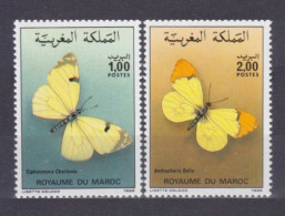 1986 Morocco 1104-1105 Butterflies 5,50 € - Farfalle