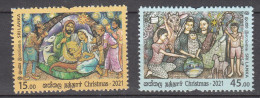 SRI LANKA,   2021, Christmas, Set 2 V,   MNH, (**) - Sri Lanka (Ceylan) (1948-...)