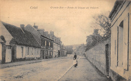 76-CRIEL PLAGE-ROUTE DE DIEPPE AU TREPORT-N°6024-C/0317 - Criel Sur Mer