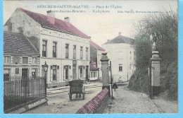 Bruxelles-1911-Berchem-Sainte Agathe-St Agatha-Kerkplaats-Place De L'Eglise-Ets"le Witte Baas"-Chariot-Edit.Philips-Rare - Berchem-Ste-Agathe - St-Agatha-Berchem