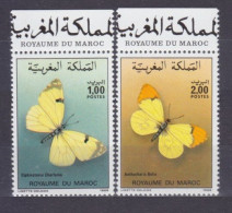 1986 Morocco 1104-1105+Tab Butterflies 5,50 € - Butterflies