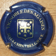 Capsule Crémant De Belgique VIGNOBLE DES AGAISES Série Croix De Malte étoilée, Bleu & Or Nr 02 - Placas De Cava