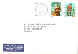 USA ETATS UNIS AFFRANCHISSEMENT COMPOSE SUR LETTRE POUR LA FRANCE 1995 - Cartas & Documentos