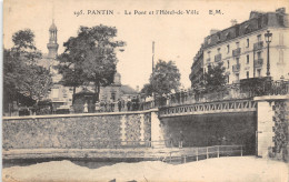 93-PANTIN-LE PONT ET L HOTEL DE VILLE-N°6025-G/0005 - Pantin