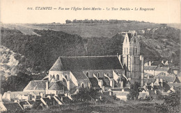 91-ETAMPES-EGLISE SAINT MARTIN-TOUR PENCHEE-N°6025-E/0153 - Etampes