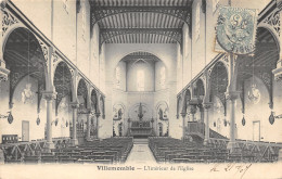 93-VILLEMONBLE-INTERIEUR DE L EGLISE-N°6025-G/0317 - Villemomble