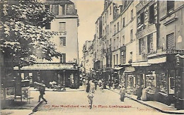 CPA Paris Rue Mouffetard Vue De La Place Contrescarpe - Arrondissement: 05