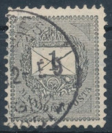 1889. Black Number Krajcar 1kr Stamp - Usati