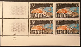 Timbre TAAF CROZET BLOC DE 4 Coin Daté, N°20, Sans Charnière, 1963 - Ungebraucht