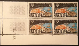 Timbre TAAF CROZET BLOC DE 4 Coin Daté, N°20, Sans Charnière, 1963 - Unused Stamps
