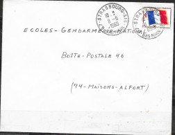 Cachet Manuel 67-Strasbourg-Air II -6 I969 Sur Timbre FM Drapeau Tricolore - Poste Aérienne Militaire