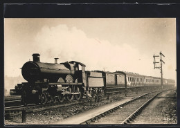 Photo Pc Englische Eisenbahn-Lokomotive No. 4017 Knight Of The Black Eagle Der Great & Western Railway  - Trains