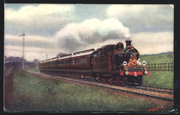 Artist's Pc Royal Train Near Banstead, LB & SC Ry.  - Trains