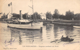 44-LE POULIGUEN-VAPUER SORTANT DU PORT-N°6028-H/0351 - Le Pouliguen