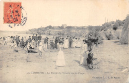 44-LA BERNERIE-PARTIE DE TENNIS SUR LA PLAGE-N°6028-H/0307 - La Bernerie-en-Retz