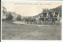 Arrivée Des Cars Au Col De Ceyssat Rare  1905    N° 497 Rare - Other & Unclassified