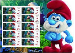 DUOSTAMP/MYSTAMP** - Grand Schtroumpf - Les Schtroumpfs /De Smurfen - Les Schtroumpfs & Le Village Perdu 2019 - 2/3 RRRR - Philastrips