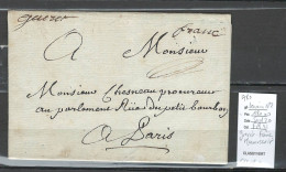 France - Lettre - MP Manuscrite - GUERET FRANC - 1780 - Creuse - 1701-1800: Précurseurs XVIII