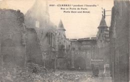 59-CAMBRAI-INCENDIE PORTE DE PARIS-N°6029-G/0061 - Cambrai