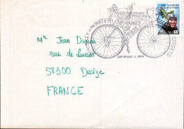 USA ETATS UNIS SEUL SUR LETTRE POUR LA FRANCE  1999 VELO - Storia Postale