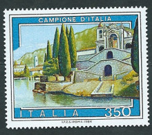 Italia 1984; Campione D’ Italia: Santuario Di S. Maria Dei Ghirli Con La Scalinata Che Scende Al Lago Di Lugano. - 1981-90: Nieuw/plakker