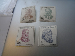 ESPAGNE Série Neuve **/*1967 Hommes Célèbres - Unused Stamps