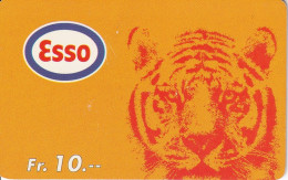 Nº ???? TARJETA DE SUIZA DE TELELINE DE UN TIGRE (TIGER) ESSO - Switzerland