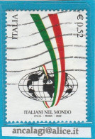 USATI ITALIA 2002 - Ref.0879 "ITALIANI NEL MONDO" 1 Val. - - 2001-10: Used