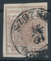 1850. Typography 6kr Stamp, SZOLNOK - Oblitérés