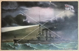 N.M.S. Kaiserschiff HESSEN  WW1 Deutsches Kriegsschiff German Battleship Post Card TH.E.L. Serie 1034 - Weltkrieg 1914-18