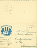 Guerre 14 Carte Lettre Militaire Joffre Pour Le Droit Et La Justice Franchise CAD Trésor Et Postes SP 175 26 1 1916 - Guerre De 1914-18