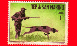 SAN MARINO - Usato - 1962 - Caccia Moderna - Caccia Col Cane Da Punta -  1 L. - Used Stamps