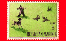 SAN MARINO - Usato - 1962 - Caccia Moderna - Caccia Alla Starna -  5 L. - Used Stamps