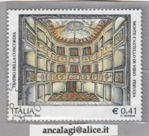 USATI ITALIA 2002 - Ref.0882 "TEATRO DELLA CONCORDIA - PERUGIA" 1 Val. - - 2001-10: Gebraucht