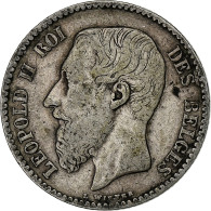 Belgique, Leopold II, Franc, 1886, Argent, TTB, KM:29.1 - 1 Franc