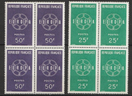 N° 1218 Et 1219 Europa 1959 Beaux Blocs De 4 Timbres Neuf - Neufs