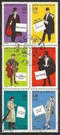 France 1996 - Mi 3168/73 - YT 3025/30 ( Heroes Of Crime Novels ) Complete Set - Block - Used Stamps