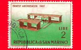 SAN MARINO - Usato - 1962 - Storia Dell'aeroplano -  Aerei - E. Archdeacon, 1907 - 2. L - Gebraucht