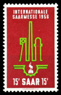 SAARLAND 1956 Nr 368 Postfrisch X432B26 - Ongebruikt