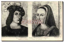 CPA Langeais Charles VIII Et Anne De Bretagne - Histoire