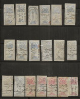 FISCAUX  EFFET DE COMMERCE TYPE OUDIDE 1874/1877  19 Timbres De N°212 Et 230 - Other & Unclassified