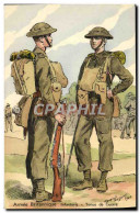 CPA Armee Britannique Anglaise Militaria Infanterie Tenue De Guerre - Uniformi