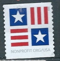 VEREINIGTE STAATEN ETATS UNIS USA 2023 PATRIOTIC BLOCK NONPROFIT USED MI 6013 SN 5756 - Used Stamps