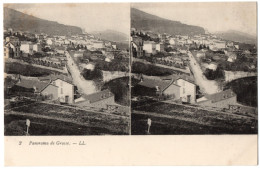 CPA  Stéréoscopique - 06 - GRASSE (Alpes Maritimes) - 2. Panorama De Grasse - LL - Cartes Stéréoscopiques