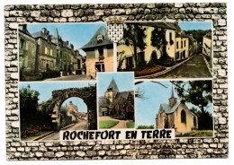 CPSM GF 56 - ROCHEFORT EN TERRE (Morbihan) - Multivues - Ed. Du Moulin - Rochefort En Terre