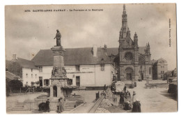 CPA 56 - SAINTE ANNE D'AURAY (Morbihan) - 2078. La Fontaine Et La Basilique. Ed. Villard - Sainte Anne D'Auray